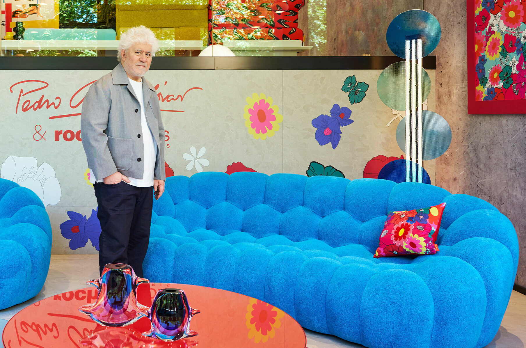 Pedro Almodóvar and Roche Bobois celebrate the preview launch of their collaboration in Madrid